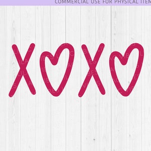 Xoxo Valentine SVG, Xoxo SVG, Valentinstag svg, Xoxo png, Xoxo Clip Art, Liebe svg, Umarmungen und Küsse svg, SVG-Dateien für Cricut Silhouette