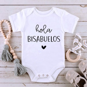 Hola Bisabuelos SVG, Bisabuelos Pregnancy Announcement Great Grandparents Svg, Hola Bisabuelos PNG, Bisabuelos Gift, Spanish Baby Shower Svg
