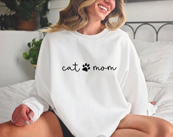 Mamá gata SVG, Mamá gata PNG, Mamá gata SVG, Mamá gata Png, Huella de pata de Mamá gata Svg, Mamá peluda Svg, Mamá peluda Svg, Dxf, Archivo de corte Cricut Silhouette
