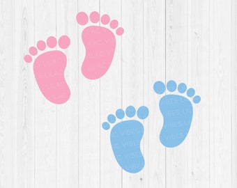 Download Pink Baby Feet Svg Etsy