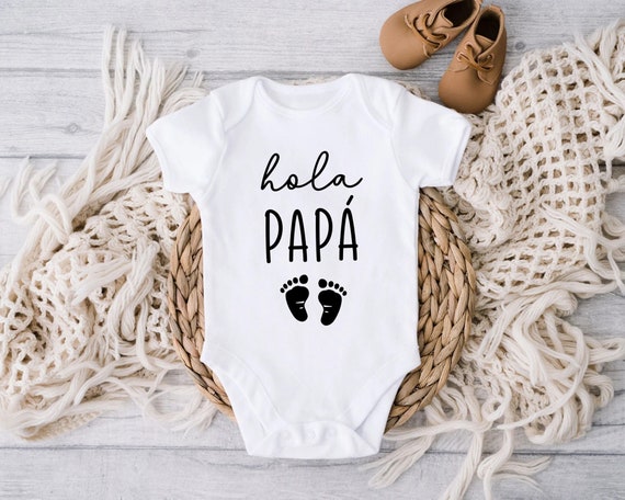 Hola Papa SVG, Pregnancy Announcement SVG for Husband, Vas A Ser Papa,  Spanish Baby Announcement, Hola Papa Png, Baby Reveal Svg 