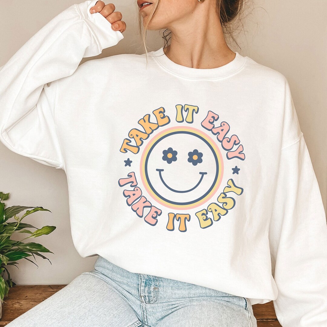 Take It Easy Svg Take It Easy PNG Retro Take It Easy Retro - Etsy