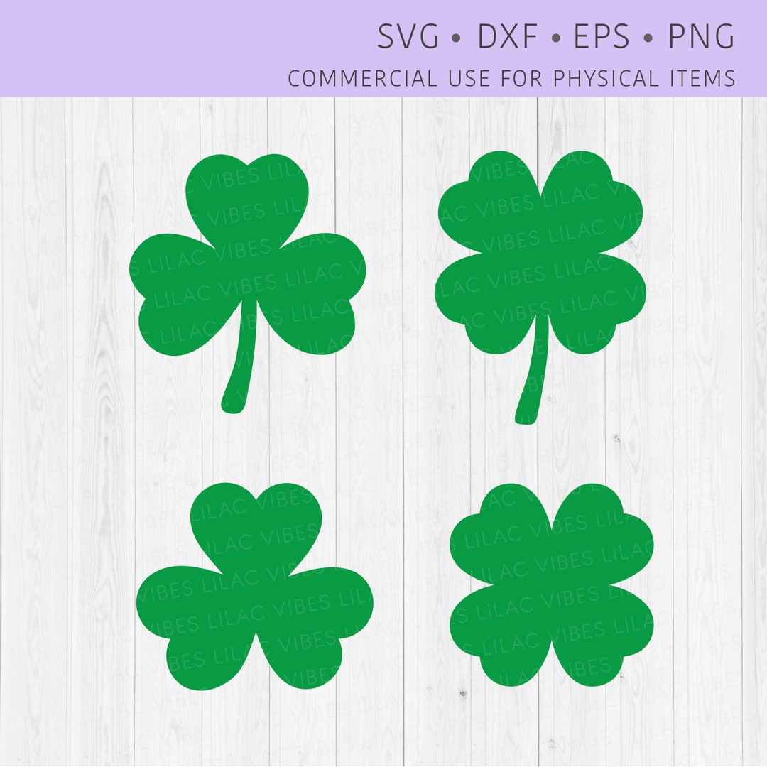 Clover SVG, Three Leaf Clover SVG, Four Leaf Clover Svg, Shamrock Svg ...