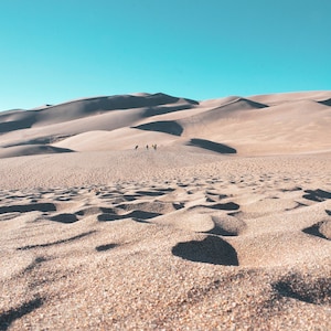 Sand Dunes Photograph, Colorado Landscape, Great Sand Dunes National Park, Landscape Photograph, Ants Eye View, Wall Art, Home Decor