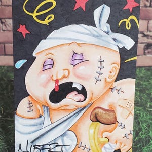 Garbage Pail Kids Sketchcard Ailin AL Mauled PAUL by Nibert on personal stock
