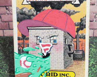 Customized Garbage Pail Kids card INGRID Inc. 477a Fanatics parody