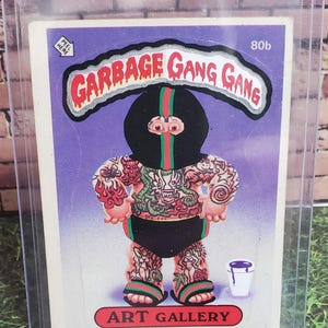 Customized Garbage Pail Kids card ART Gallery 80b Gucci Flip Flops