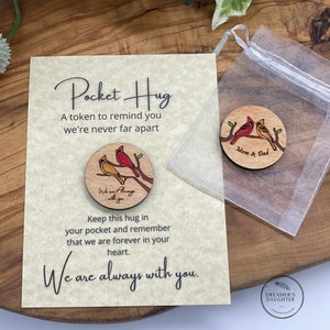 Cardinals, Male/Female, We are Always with You, Cardinals Token, Miss you, Thinking of You, Pocket Hug, Remembrance Gift, Condolence gift