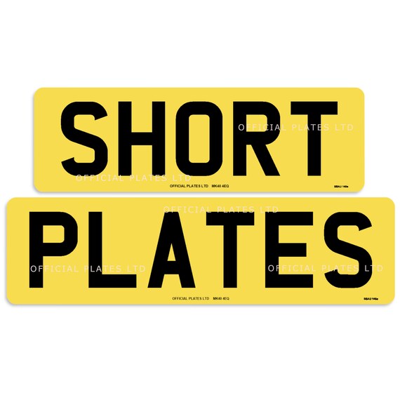 PFS Custom Number Plates – STD | 3D GEL | 4D | GHOST | SHADOW | RETRO – Front & Rear (Personalize)