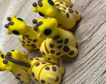 Juguete articulado de jirafa: mascota de bolsillo de PLA impresa en 3D