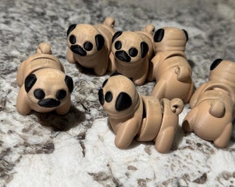Articulated 3D Printed Pug Fidget Pet
