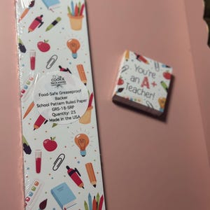School Themed Cookie Backing