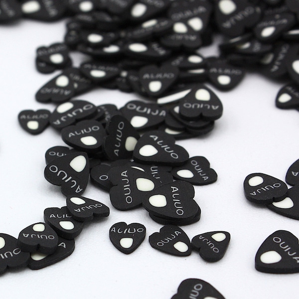 10g Ouija Planchette Fimo Slices, Fimo Mix, Planchette, Resin, Resin Art, Slime, Craft Supplies, Fimo, Clay, Resin Insert, Nail Art