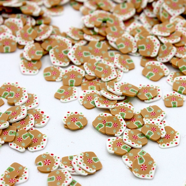 Christmas Gingerbread House Polymer Clay Slices, Christmas, Christmas Crafts, Polymer, Resin Craft, Art Supplies, Slime, Nail Art, Mini