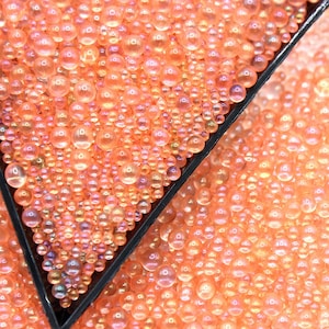 15g AB Peachy Orange Resin Bubble Lava Beads, Micro beads, Tiny Balls, Resin Insert, Nail Art, Resin Art, Craft Supplies, Decorative Beads