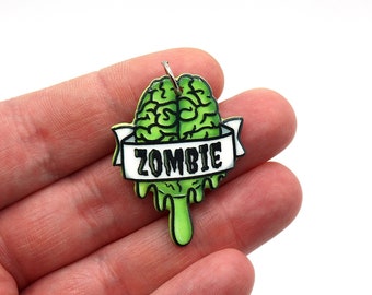 Pendentifs de cerveau de zombie en acrylique vert, Charme d’Halloween, Boucles d’oreilles, Artisanat d’Halloween, Fabrication de bijoux, Charmes, Fabrication de colliers, Fournitures d’artisanat