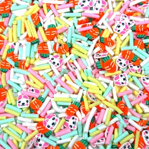 Easter Polymer Clay Mix, Clay Sprinkle, Slime Sprinkles, Fake Clay Sprinkles, Resin Art, Decoden, Bunnies, Carrots, Easter Craft Supplies