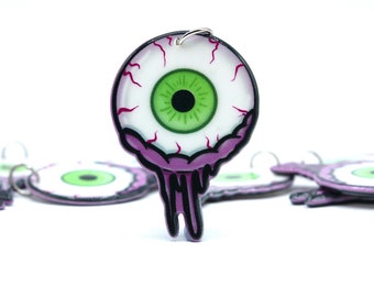 Acrylic Eyeball Charms, Bloody, Gory, Halloween Charm, Earrings, Halloween Craft, Jewellery Making, Charms, Necklace Making, Craft Supplies
