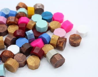 50 x Mixed Colour Wax Seal Beads, Mix Colour, Wax Sealing Beads, Wax Beads For Sealing Envelopes, Wax Stamping, Wax Stamp, Craft Supplies