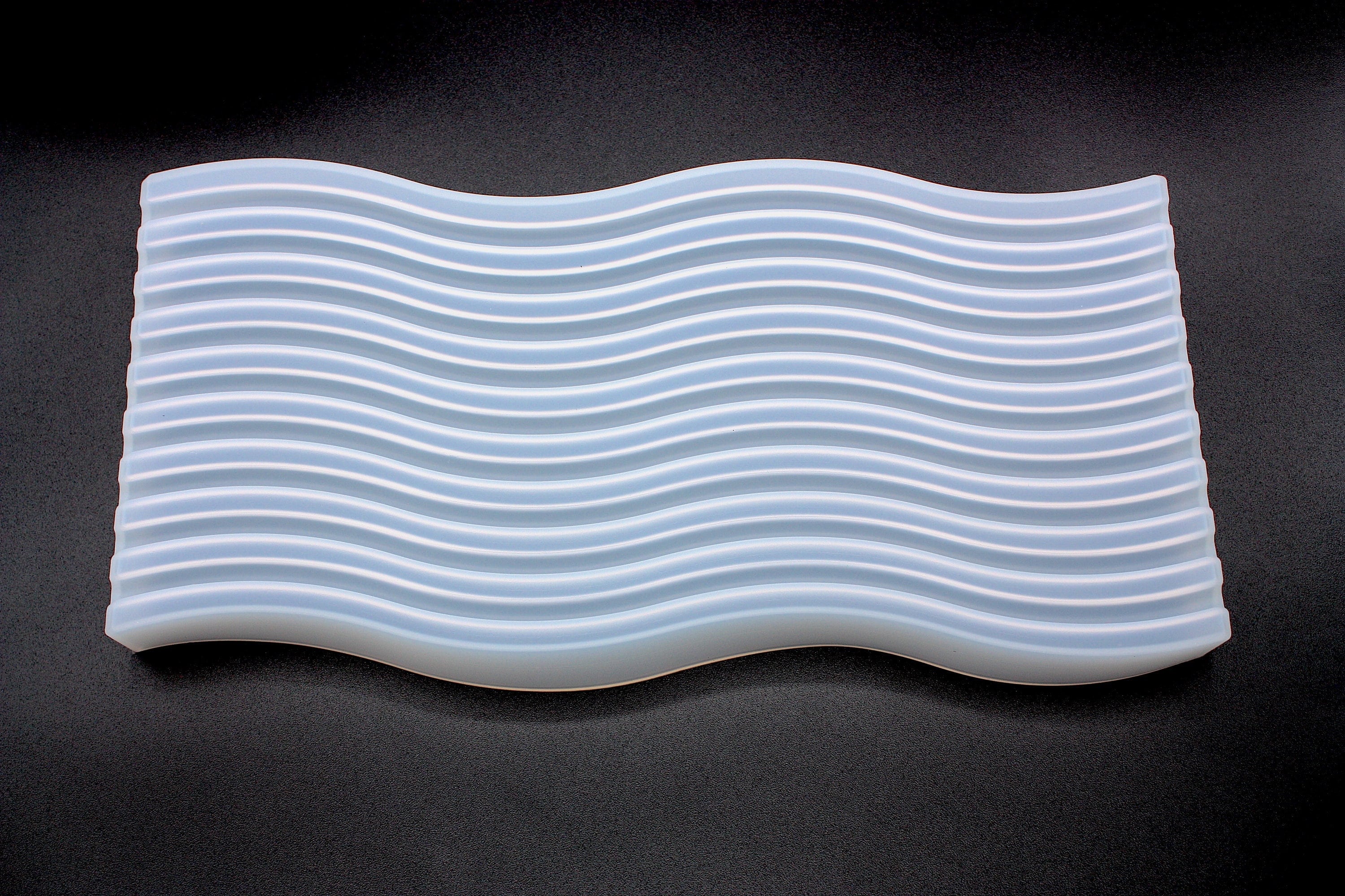 Wavy Tray Silicone Mold with Handle, Resin Craft