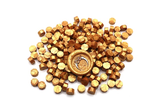 Antique Gold Sealing Wax Beads for Wax Seal Stamp, Wedding