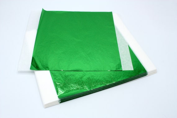 Blue Leaf Foil Paper Sheets for Crafts, Resin, Scrapbooking, Gilding,  Framing, Blue Leaf Foil Sheets, Nail Art, Thin Foil Sheets, Craft 