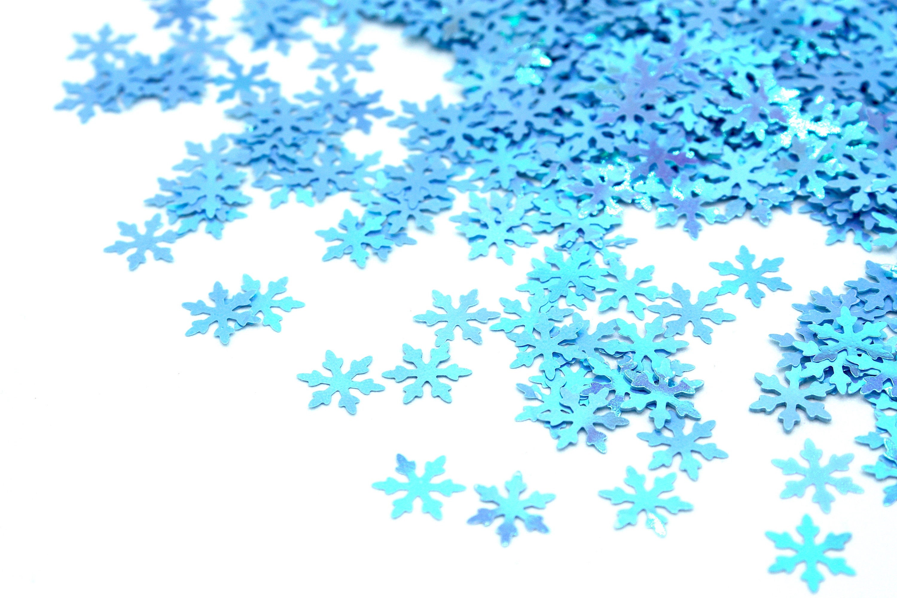 Blue Glitter Snowflakes Collection Graphic by kyootieskwaii · Creative  Fabrica