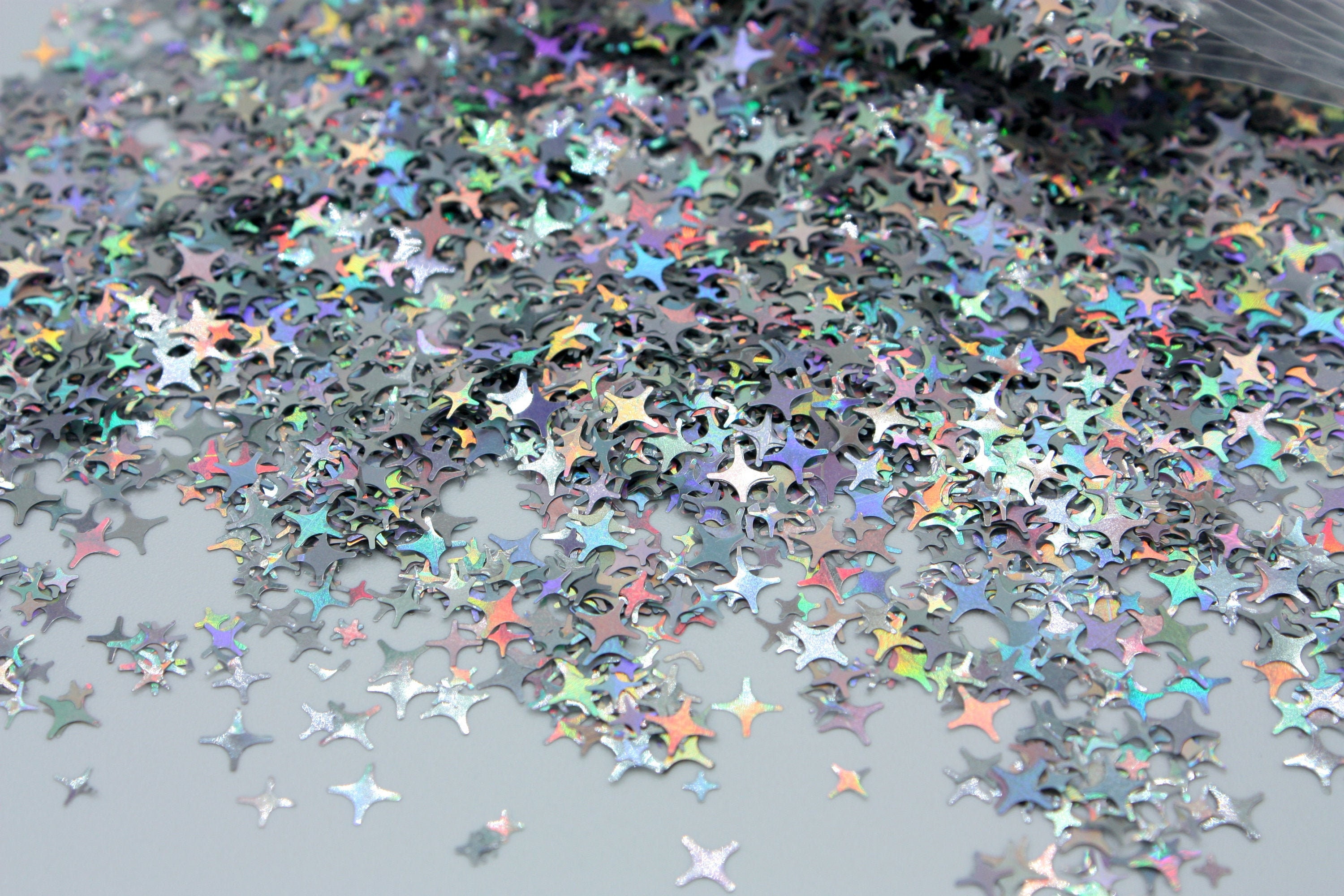 Holo Silver Stars - Shaped Glitter – Glitters Matter®