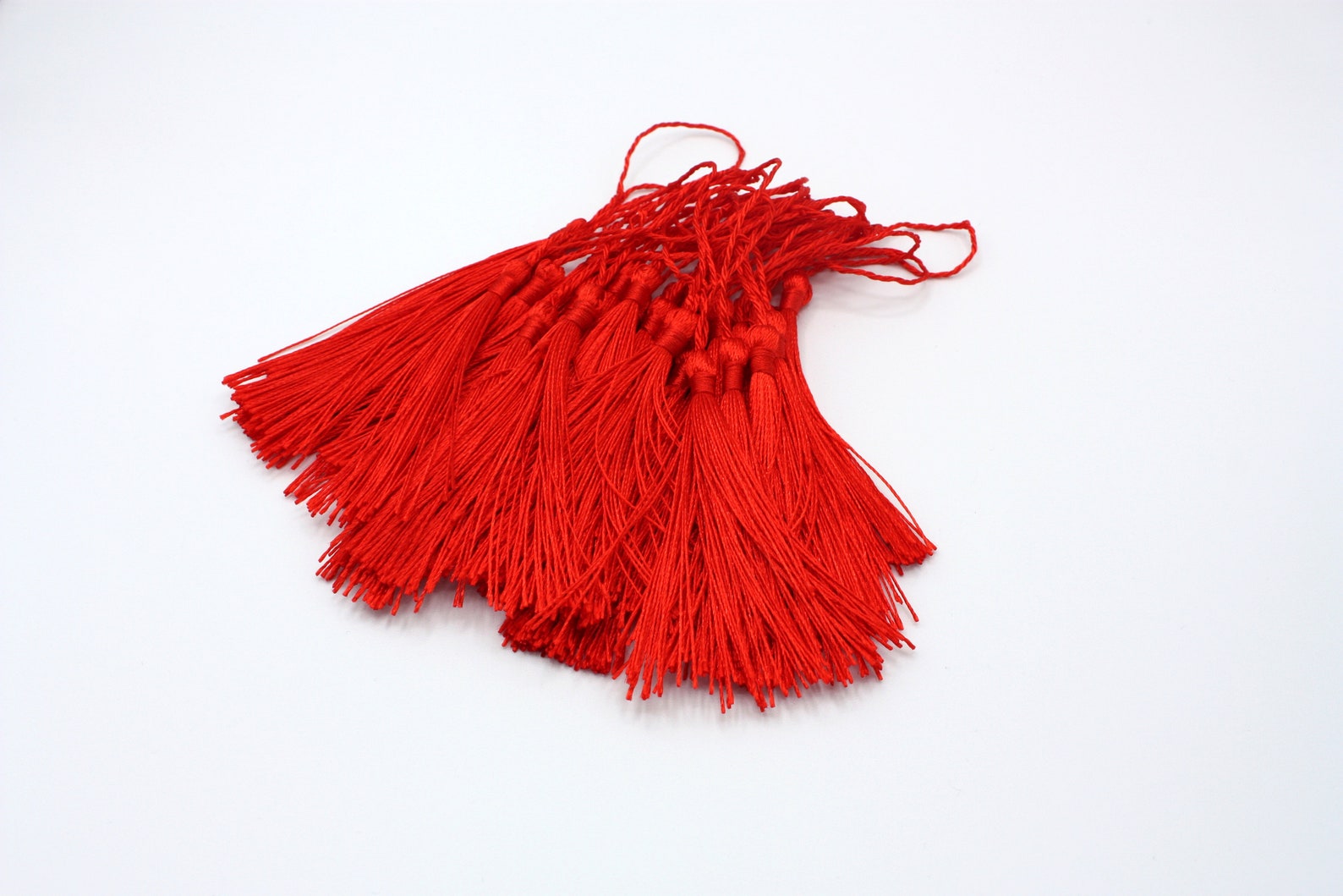 Red Silk Bookmark Tassels DIY Bookmark Craft Supplies Bag - Etsy