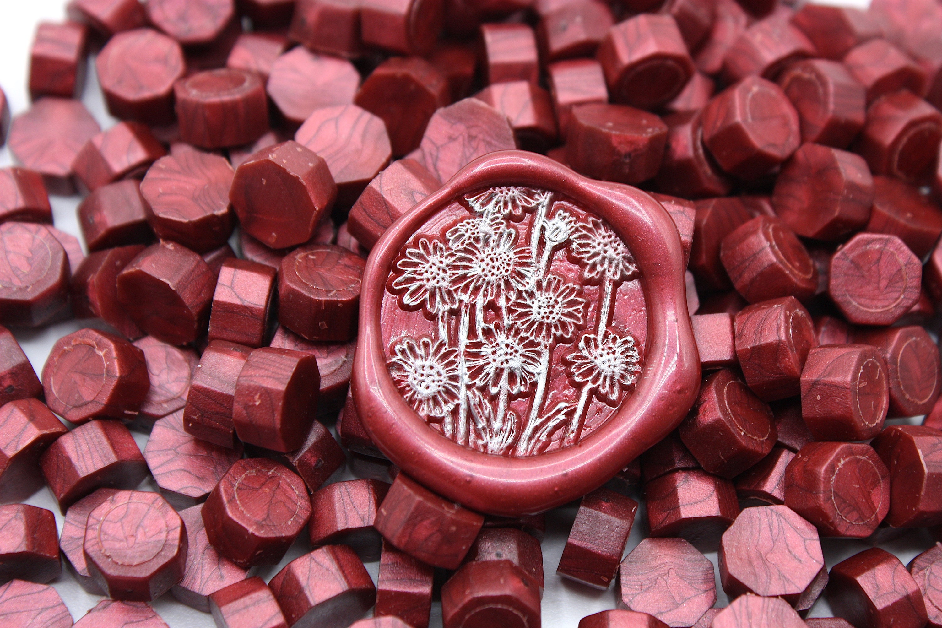 Sealing Wax Beads Ruby Red Red Sealing Wax for Envelope Seals Invitation  Stamps Wax Seal Supplies 