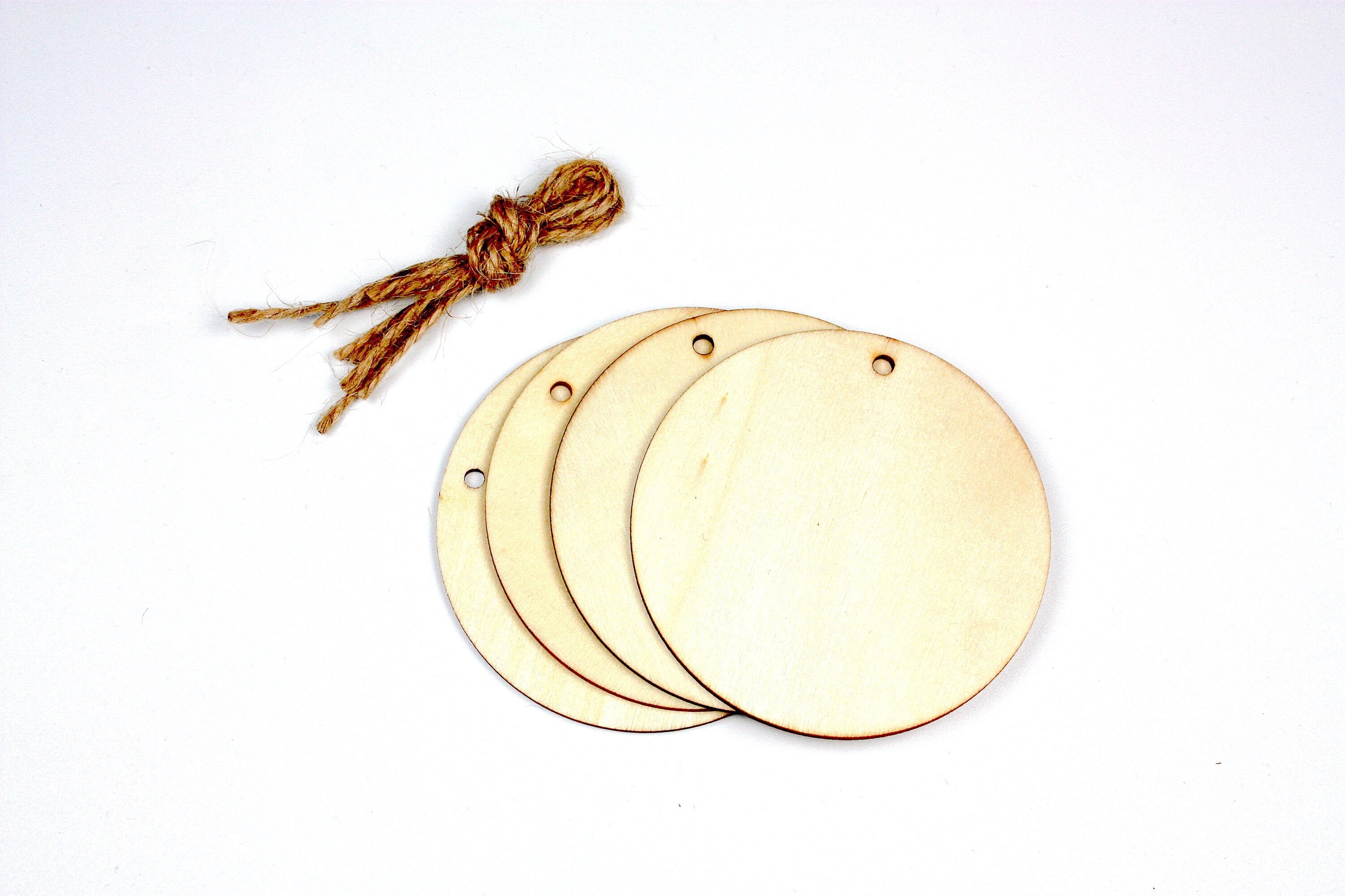 DIY Wood Slices 6-7cm NO Hole Natural Unfinished Circles for Art