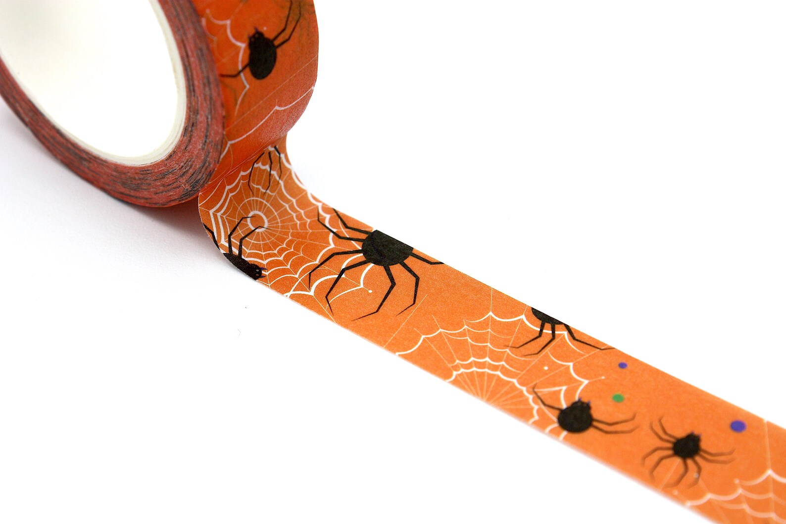 10m Halloween Spider  Washi Tape Adhesive Tape Orange Etsy UK