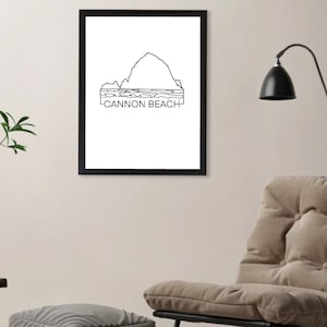 Cannon Beach Oregon Digital Download - PNW Printable Art - Coastal Wall Decor - Portland Pacific Northwest