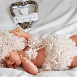 Sessão de fotos de bebê tricotada à mão, novo presente de bebê, presente incomum de bebê, presente de chá de bebê, presente unissex de bebê