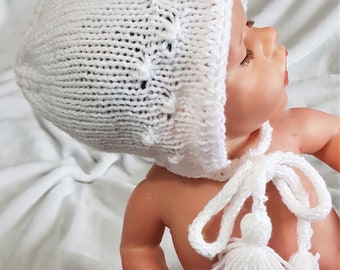 Hand Knit Baby Hat, New Baby Gift, Baby Shower Gift, Unusual Baby Gift, Baby Photo Shoot