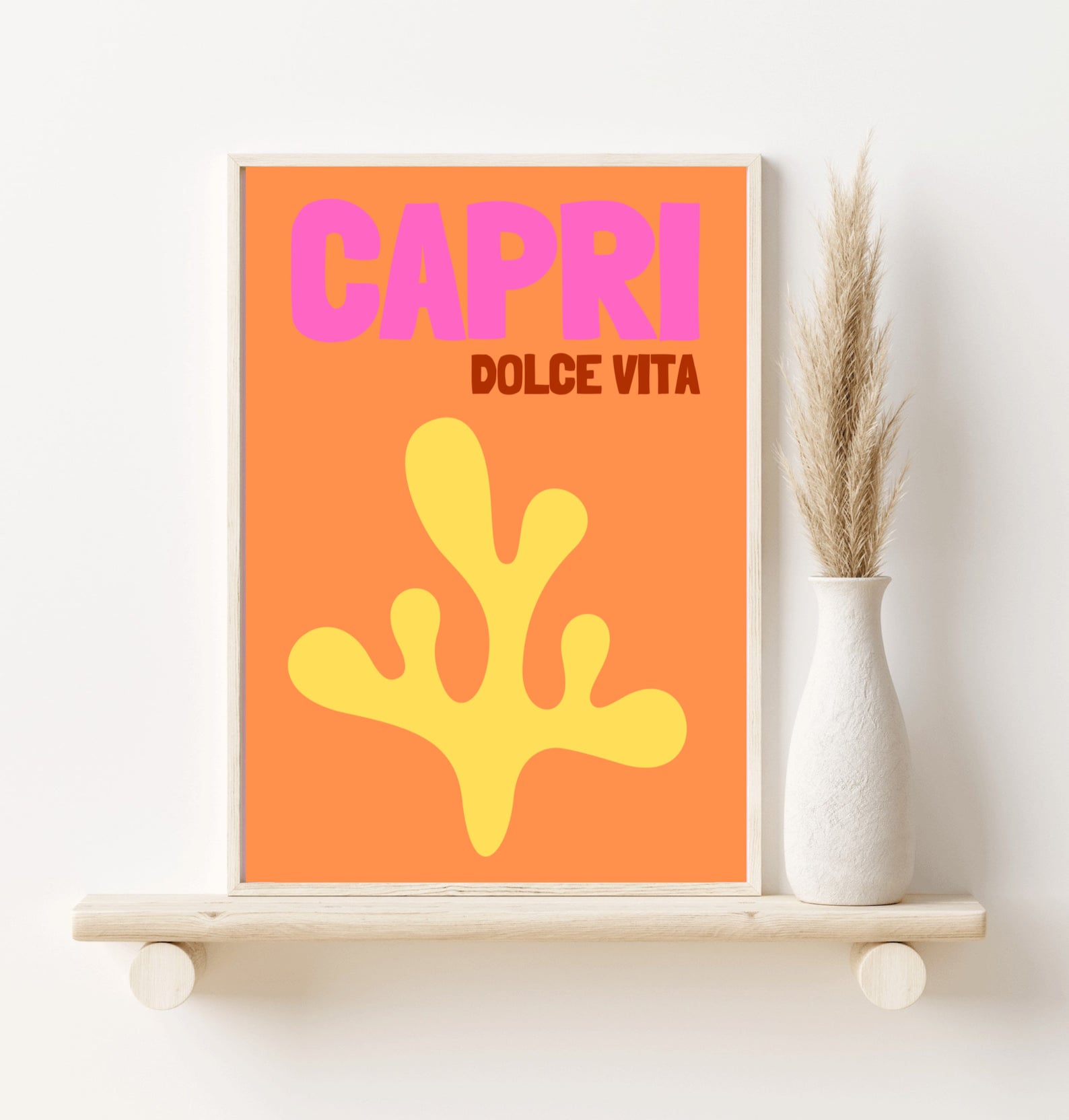 CAPRI Print Colorful Gallery Wall Art Posters Trendy Living Etsy