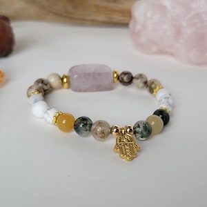 Children&#39;s Protection Bracelet, Kids Bracelet, Positive Energy Bracelet, Protection Bracelet, Handmade Jewelry, Beaded Bracelet, Hamsa Hand