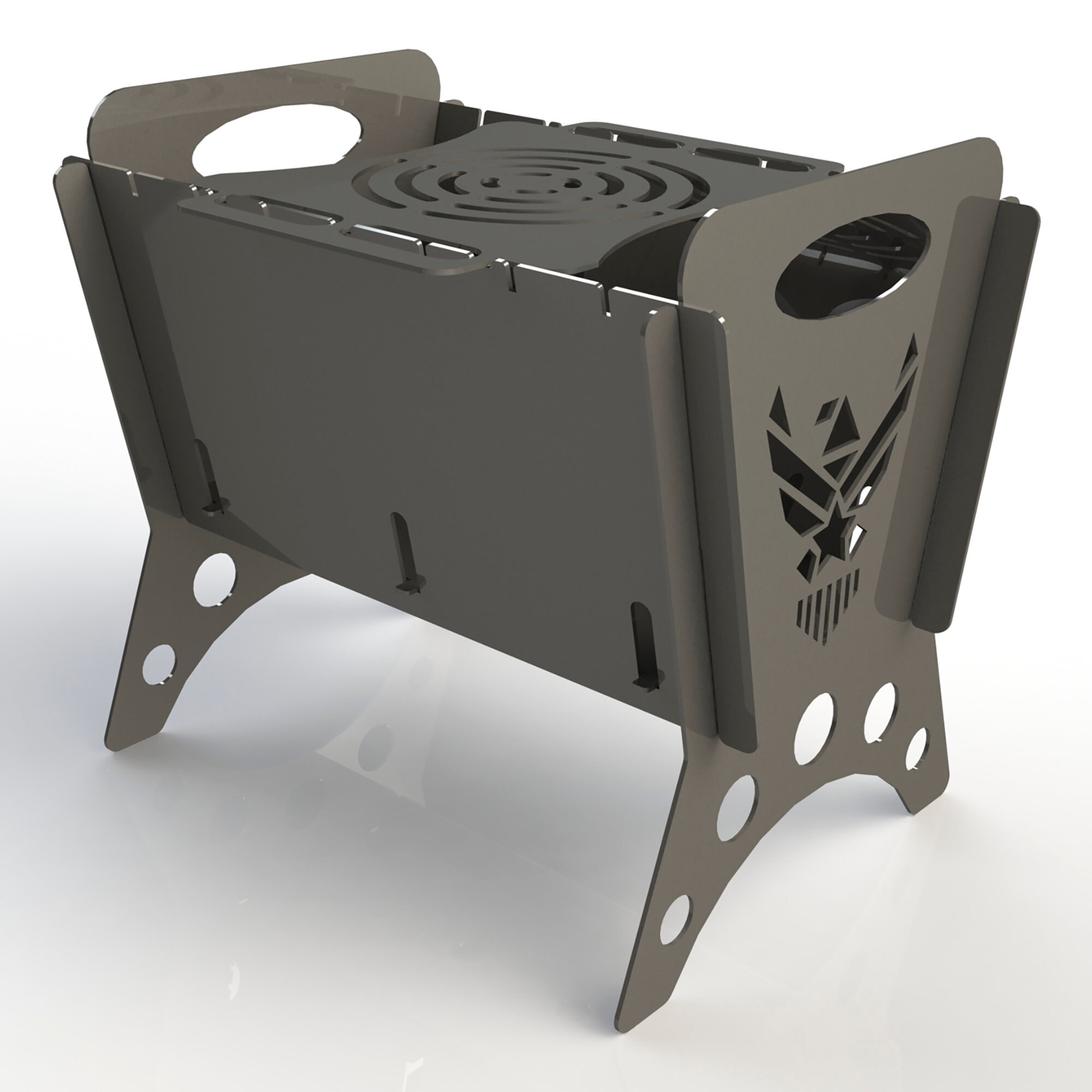 Fire Pit Collapsible, DXF CVG Files Cut Ready for Cnc Machines, Laser