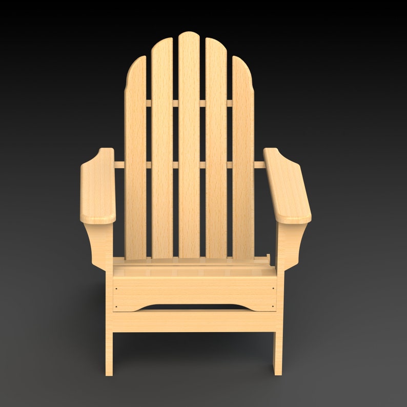Folding Adirondack Chair Plans in PDF and DXF Format. US and Etsy