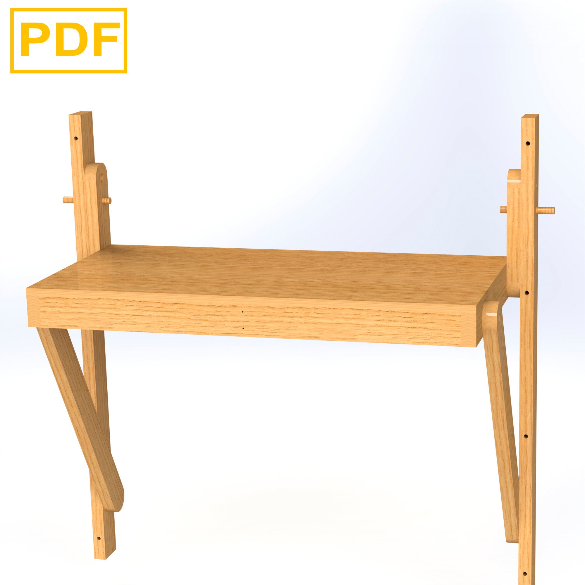 Planos de carpintería mesa plegable de madera 4 x 2, mesa plegable