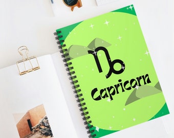 Capricorn Spiral Notebook - Ruled Line