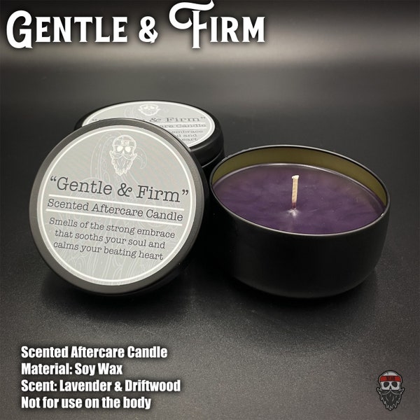 Gentle & Firm - Scented Aftercare Candle