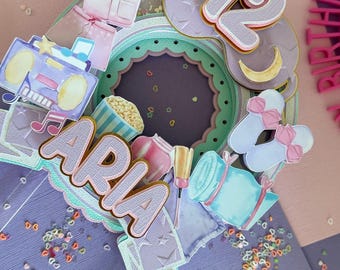 Sleepover Cake Topper, Cake Topper Sleepover, Sleepover girls party cake topper