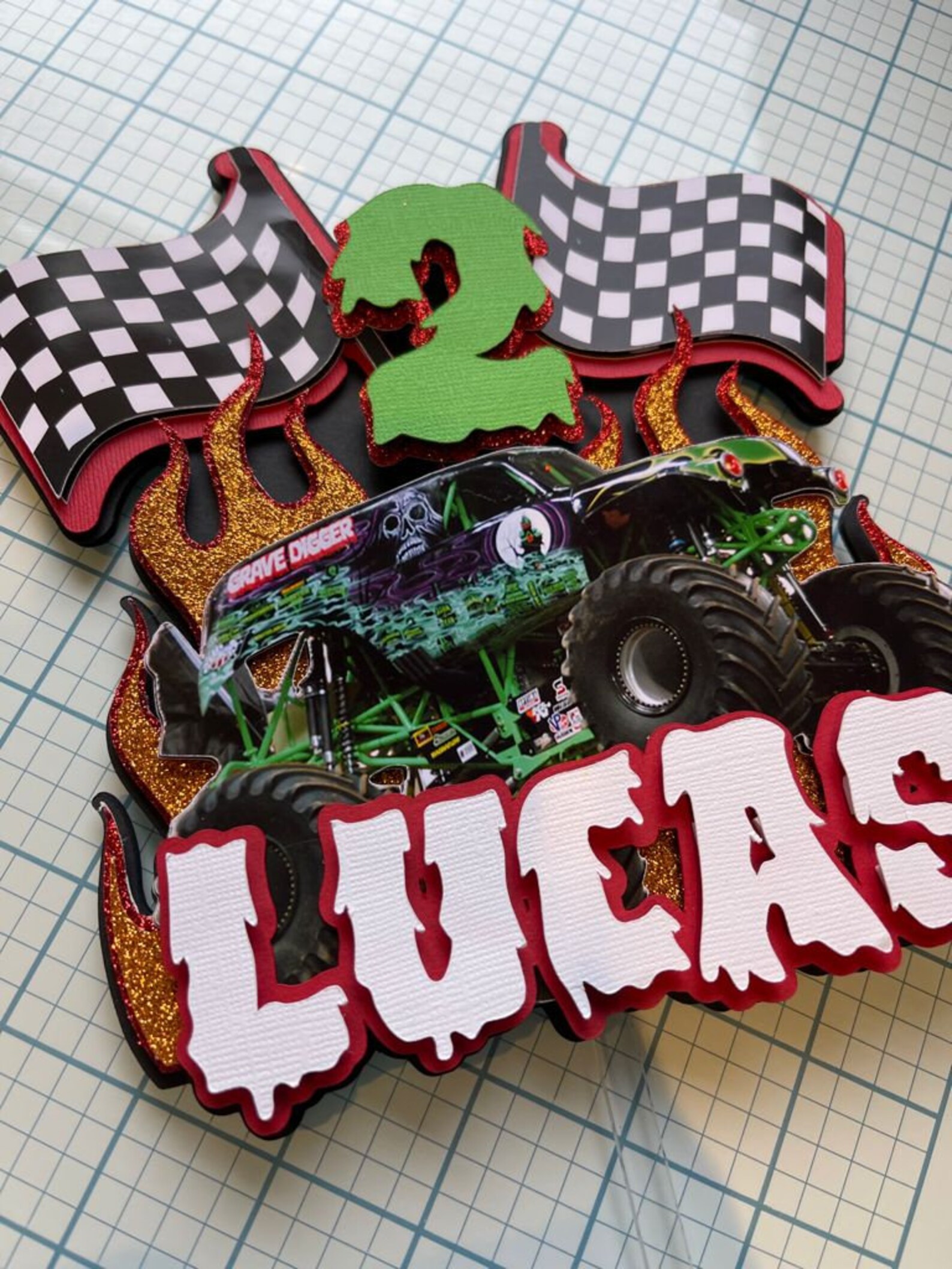 Custom Cake Topper Monster Jam Cake Topper. Monster Jam. Cake | Etsy