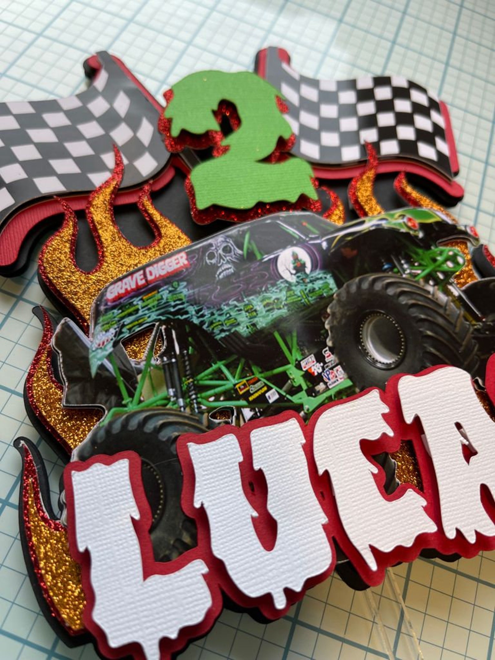 Custom Cake Topper Monster Jam Cake Topper. Monster Jam. Cake Etsy