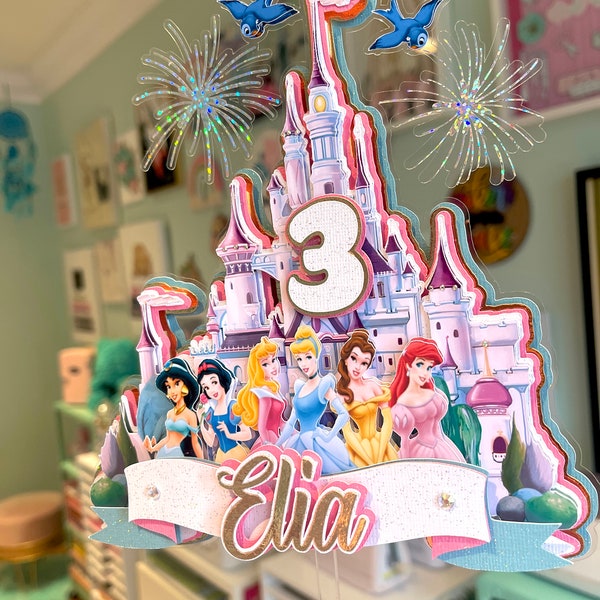 Castle Topper, Toppers of Princesses, Dolls Cake Topper, Toppers of Dolls, Cake Toppers