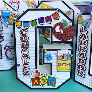 Cartas 3D de los profesores, Cartas 3D, Obsequio de vuelta al cole, Obsequio de agradecimiento de los profesores, Cartas 3D personalizadas, Cartas personalizadas