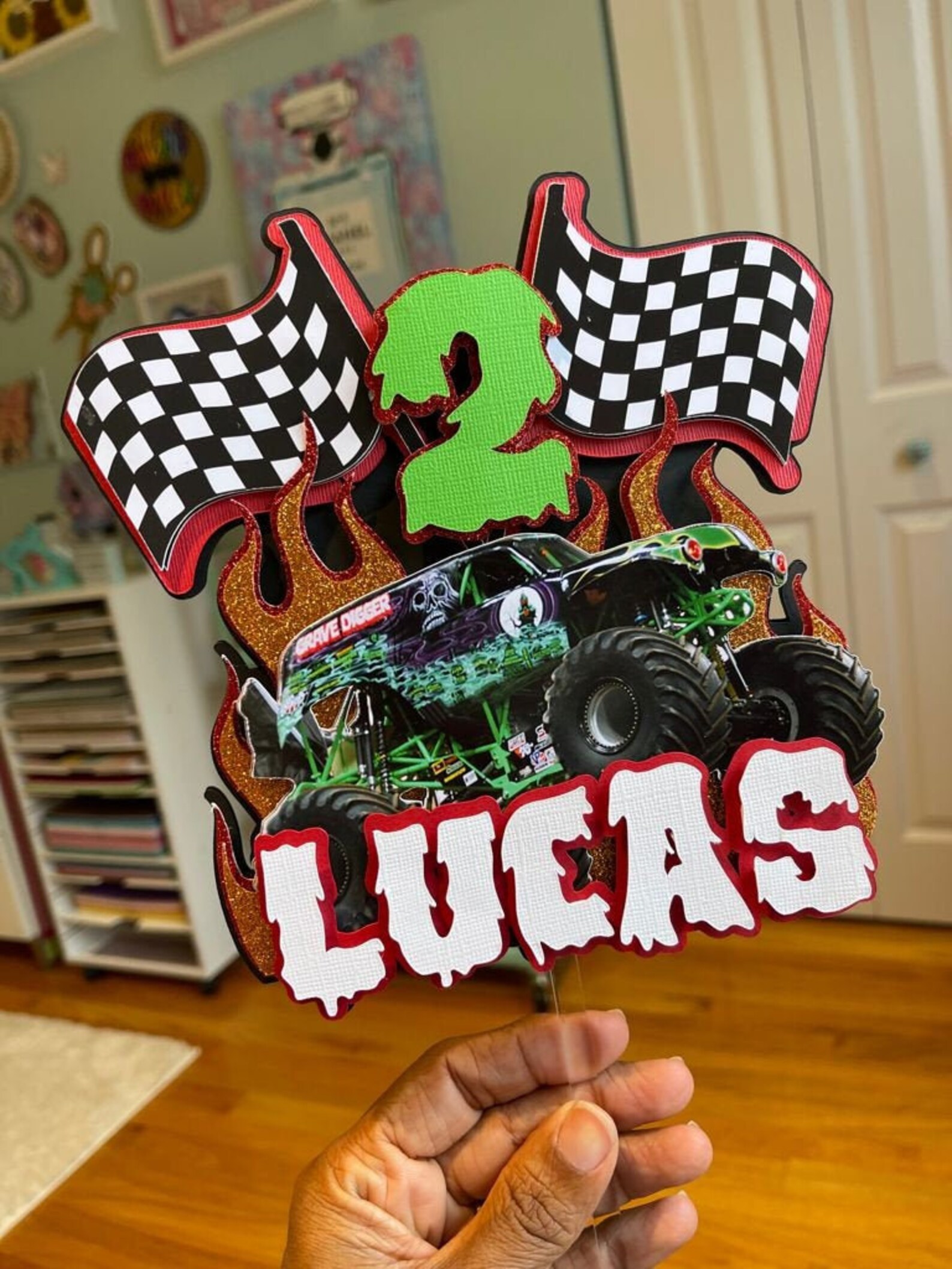 Custom Cake Topper Monster Jam Cake Topper. Monster Jam. Cake | Etsy