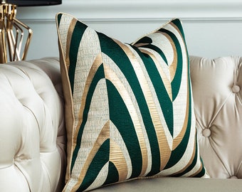 Emerald Green And Gold Pillows Off 64
