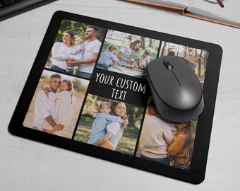 Custom Photo Mouse Pad, Photo Collage Mouse Pad, Personalized Mouse Pad, Fathers Day Gift, Desk Accessories, Christmas, Birthday Gift